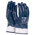 Rukavice nitrilové DONAU SAFETY Nitrile 03, kat. II bielo-námornícke modré veľ. 10
