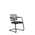 Konferenčná stolička LAPEL Visitor, čierne lyžiny, BN6 antracit