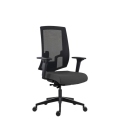 Kancelárska stolička LAPEL Alu, podrúčky, BN6 antracit