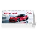Stolový kalendár stĺpcový 32,1x13,4 cm - Autá 2026