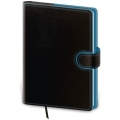 Diár Flip denný A5 14,3x20,5cm - čierno/modrý 2026