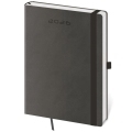Diár Flexies denný A5 14,3x20,5cm tmavosivá 2026