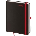 Diár BLACK RED denný A5 14,3x20,5cm 2026
