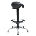 Pracovná stolička 1290 T SELLA s klzákmi +výškovo nastaviť. extend, čierna