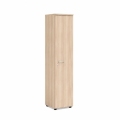 Policová skriňa BASIC, pravé dvere so zámkom, 40x40x182,1cm, agát svetlý