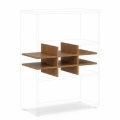 Priehradka do niky BASIC, otvorená, 76,7x37,8x32,9cm, orech Dijon