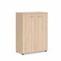 Policová skriňa BASIC, so zámkom, 80x40x111,7cm, agát svetlý