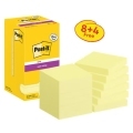 Silný samolepiaci bloček Post-it,76mm x 76mm, 90 lístkov v bločku, kanárikovo žltý,12 bločkov v balení