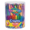 Voskovky okrúhle Colorino Big Pack, mix farieb 64ks