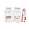 Vitamínový balíček C+D3+2 x hroznový cukor