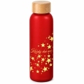 Vianočná sklenená fľaša červená 500 ml