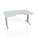 Pracovný stôl Motion Ergo, ZO, 2S, 180x70,5-120,5x90 cm, sivá/sivá