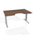 Pracovný stôl Motion Ergo, ZO, 2S, 180x70,5-120,5x90 cm, orech/sivá