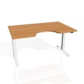 Pracovný stôl Motion Ergo, ZO, 2S, 180x70,5-120,5x90 cm, jelša/biela
