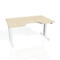 Pracovný stôl Motion Ergo, ZO, 3S, 160x61-128x90 cm, agát/biela