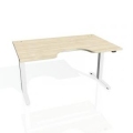 Pracovný stôl Motion Ergo, ZO, 2S, 160x70,5-120,5x90 cm, agát/biela