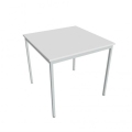 Jedálenský stôl Hobis, 80x75x80 cm, biely