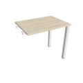 Pracovný stôl Uni k pozdĺ. reťazeniu, 80x75,5x60 cm, agát/biela