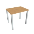 Pracovný stôl Uni, 80x75,5x60 cm, buk/sivá