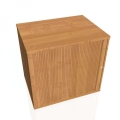 Prídavná skriňa k stolu Hobis, zámok, L, 80x75,5x60 cm, jelša