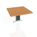 Doplnkový stôl Flex, 80x75,5x80 cm, jelša/kov