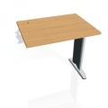 Pracovný stôl Flex, 80x75,5x60 cm, buk/kov