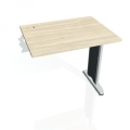 Pracovný stôl Flex, 80x75,5x60 cm, agát/kov