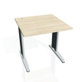 Pracovný stôl Flex, 80x75,5x80 cm, agát/kov