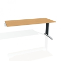 Pracovný stôl Flex, 180x75,5x80 cm, buk/kov