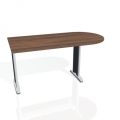 Doplnkový stôl Flex, 160x75,5x80 cm, orech/kov