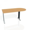 Doplnkový stôl Flex, 160x75,5x80 cm, buk/kov