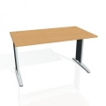 Pracovný stôl Flex, 140x75,5x80 cm, buk/kov