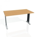 Rokovací stôl Flex, 140x75,5x80 cm, buk/kov