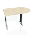 Doplnkový stôl Flex, 120x75,5x80 cm, agát/kov