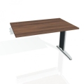Pracovný stôl Flex, 120x75,5x80 cm, orech/kov