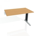 Pracovný stôl Flex, 120x75,5x80 cm, buk/kov