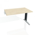 Pracovný stôl Flex, 120x75,5x80 cm, agát/kov