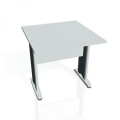 Rokovací stôl Cross, 80x75,5x80 cm, sivý/kov