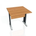 Rokovací stôl Cross, 80x75,5x80 cm, jelša/kov