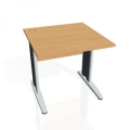 Pracovný stôl Cross, 80x75,5x80 cm, buk/kov