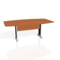 Rokovací stôl Cross, 200x75,5x110 cm, čerešňa/kov
