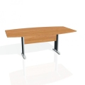 Rokovací stôl Cross, 200x75,5x110 cm, jelša/kov