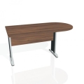 Doplnkový stôl Cross, 160x75,5x80 cm, orech/kov
