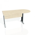 Doplnkový stôl Cross, 160x75,5x80 cm, agát/kov