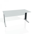 Pracovný stôl Cross, 160x75,5x80 cm, sivý/kov