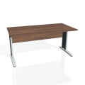 Pracovný stôl Cross, 160x75,5x80 cm, orech/kov
