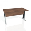 Rokovací stôl Cross, 140x75,5x80 cm, orech/kov