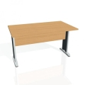 Rokovací stôl Cross, 140x75,5x80 cm, buk/kov