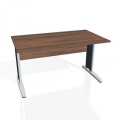 Pracovný stôl Cross, 140x75,5x80 cm, orech/kov
