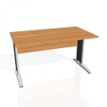 Pracovný stôl Cross, 140x75,5x80 cm, jelša/kov
